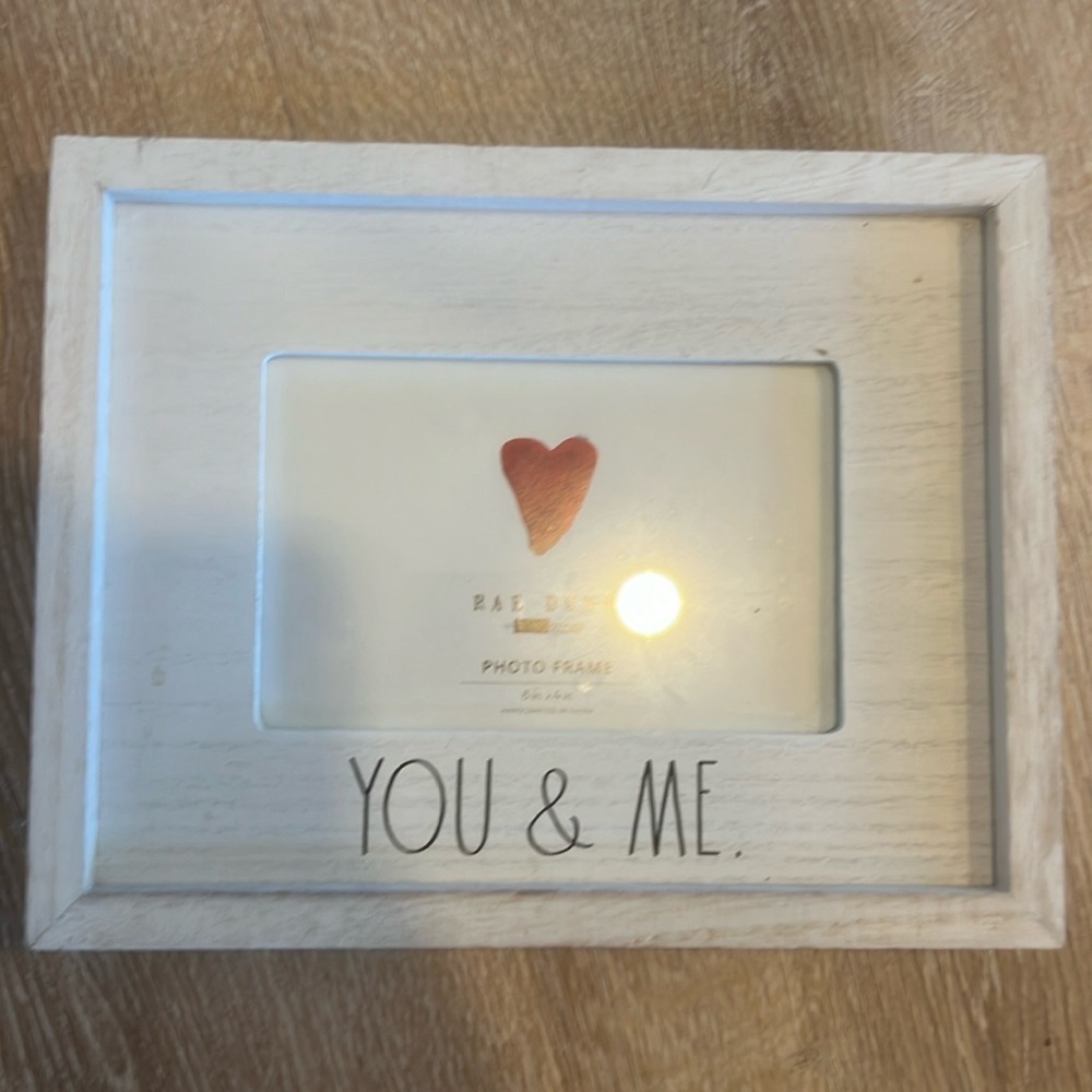 6x4” 4x6” Rae Dunn you & me rustic picture frame